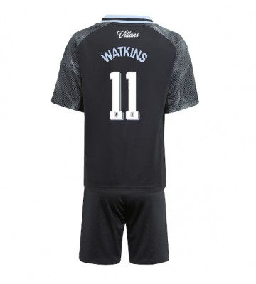 Aston Villa Ollie Watkins #11 Udebanetrøje Børn 2025-26 Kortærmet (+ Korte bukser)